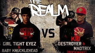 Baby Knucklehead & Girl Tight Eyez vs KId Destroyer & Kid Madtrixx @TheRealm Russia 2014