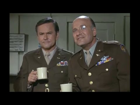 Hogan & Klink Steal a P-51 Mustang and Fly to Germany - Hogan's Heroes - 1971