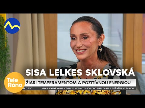 Sisa Lelkes Sklovská: Žiari temperamentom a pozitívnou energiou | Teleráno