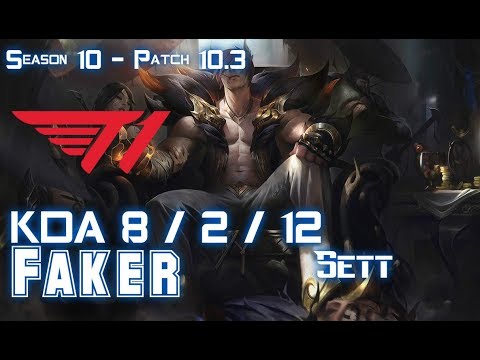 T1 Faker SETT vs PANTHEON Mid - Patch 10.3 KR Ranked