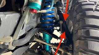 DRT CAB MOUNT REOLCATION KIT, TOTAL CHAOS SPINDLES/CAM TABS! NO MORE RUBBING WITH 35" TIRES!