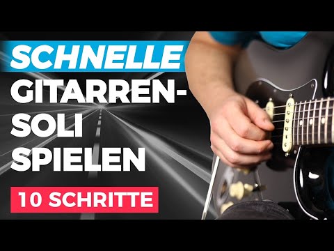 Gitarre schnell spielen - So baust du schnelle Parts ins Solo ein!