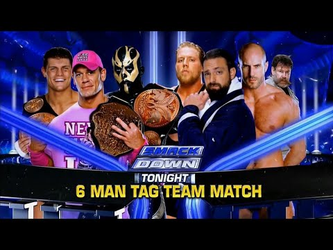 John Cena, Cody Rhodes & Goldust Vs Damien Sandow, Cesaro & Swagger - Smackdown 01/11/2013 (Español)