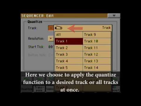 Korg PA3x Tutorial-Sequencer Mode - Quantize