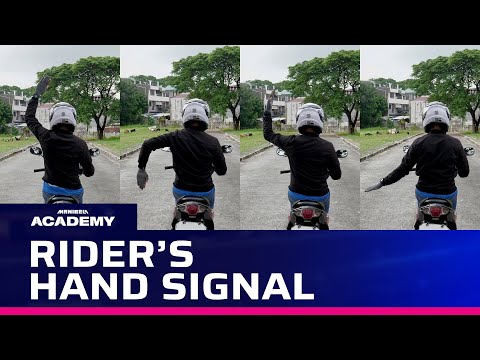 Manibela Academy RIDER'S HAND SIGNAL you must know