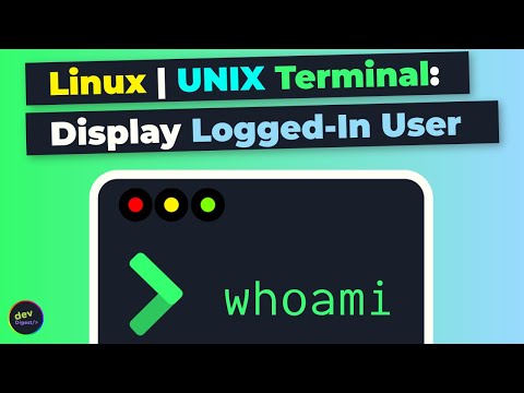 Learn Linux | UNIX Terminal How To Display The Name Of A Currently ...