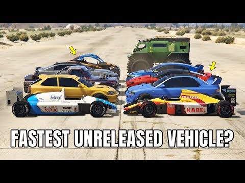 GTA 5 ONLINE - WHICH IS FASTEST HIDDEN UNRELEASED CAR (The Diamond Casino Heist DLC)