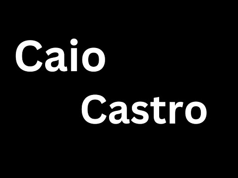 How to Pronounce "Caio Castro  in English language? [How to say Caio Castro..?]