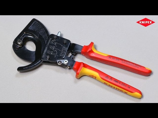 Video Teaser für KNIPEX Cable Cutter ratchet action 95 36 250
