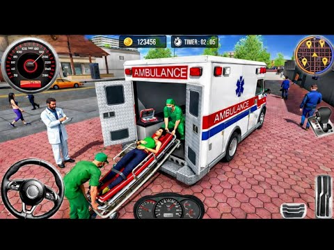 City Ambulance Rescue Driving 🚑 | Emergency Ambulance Simulator 3D | Android Gameplay