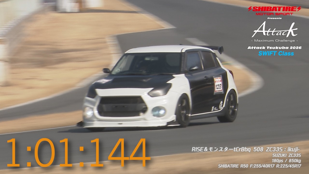 Shibatire presents Attack Tsukuba 2026：RISE＆モンスターtCrBbq 508 ZC33S/ikuji-[SUZUKI ZC33S]