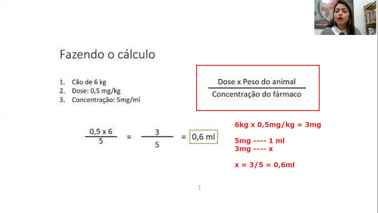 Cálculo de doses de medicamentos veterinários