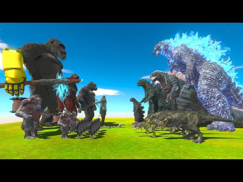 Team Evolution Ape Kong vs Tean Evolution Dinosaurs Godzilla - ARBS