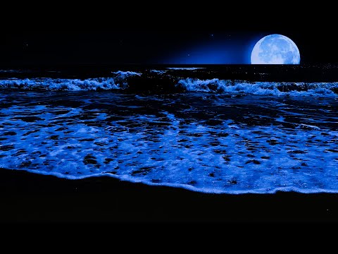 Night Waves On Saona Island - Relaxing Beach Sounds Of The Sea For Studying, Meditating And Sleeping