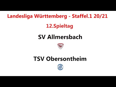 SV Allmersbach - TSV Obersontheim - Landesliga Württemberg - Staffel.1 20/21 - 12.Spieltag