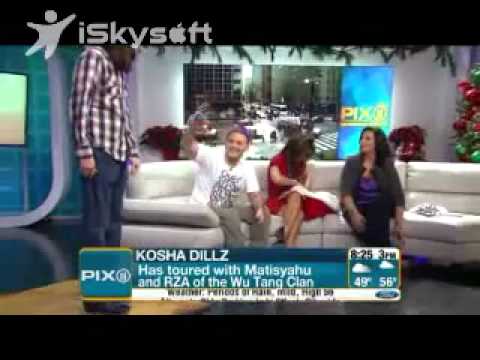 Jewish Rapper Kosha Dillz freestyles over Tap Dancer Beat Box on WPIX Morning Show