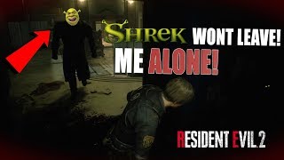 SHREK'S UNCLE IS TRIPPING! ( FUNNY "RESIDENT EVIL 2 REMAKE" GAMEPLAY #4)