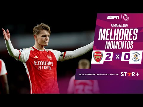 Gols e lances de Arsenal x Luton Town