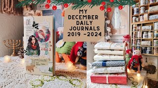 My December daily journals 2019 - 2024) Ideas and inspiration.