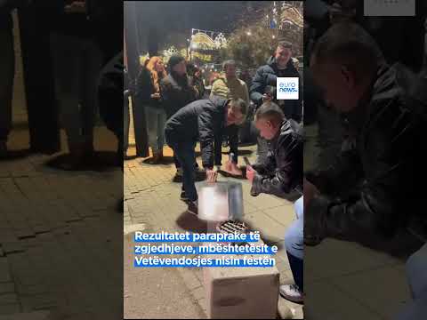 Rezultatet paraprake të zgjedhjeve, mbështetësit e Vetëvendosjes nisin festën