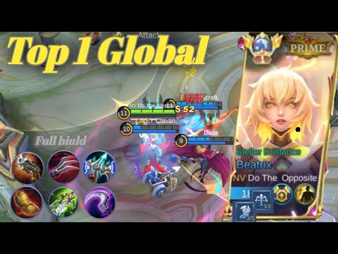 [ Top1 globle Beatrix ] GamePlay & Build by "Do The Opposite"~ MLBB
