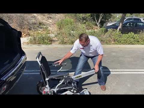 Porto Mobility RANGER DISCOVERY Lightweight Folding Power Wheelchair unload, assemble n quick tour