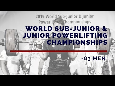 Men, 83 kg - World Sub-Junior & Junior Powerlifting Championships 2019