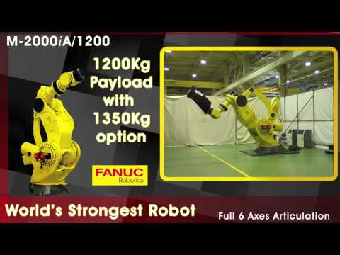 World's Strongest Robot - FANUC Robotics M-2000iA Introduction