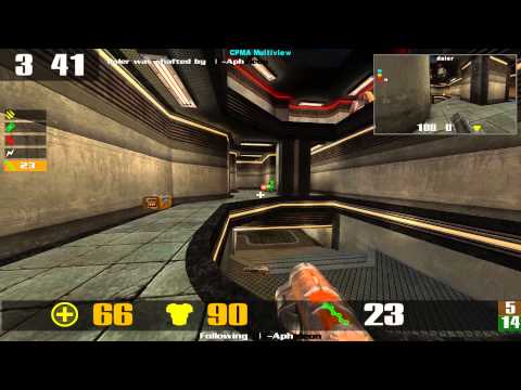 Quake 3 CPMA: Apheleon vs daler on cpm1a