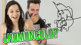 ¿ES UN HOMÚNCULO? - DIBUJANDO A CIEGAS