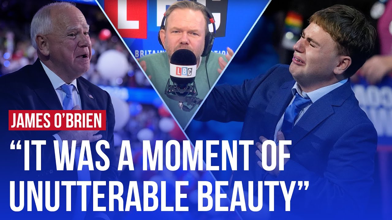 'That's my dad!': Tim Walz's son 'overflowed by love' during his father's speech | LBC