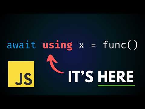 This New JavaScript USING Keyword Will Make Your Code 10x Cleaner!