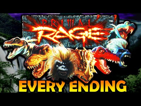 Primal Rage Full Movie All Endings Intros Every Character PSX Playstation PS1