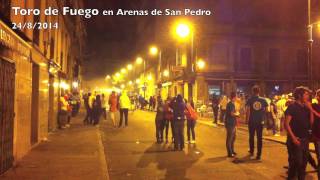 preview picture of video 'Toro de Fuego en Arenas de San Pedro'