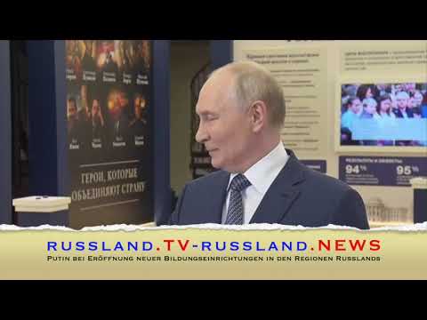 Putin bei Eröffnung neuer Bildungseinrichtungen in den Regionen Russlands