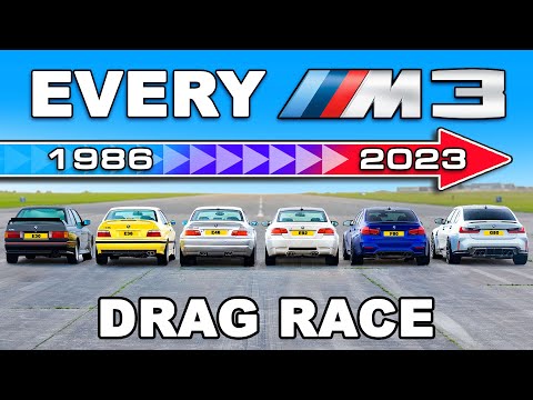 BMW M3 Generationen DRAG RACE