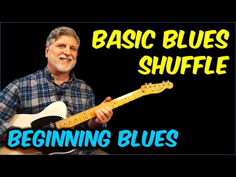 Basic Blues Shuffle Guitar Lesson | Beginning Blues with Tabs