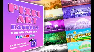 I will make an amazing pixel art banner for your social media profile