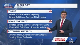 Alert: Strong Storms, Gusty Winds Monday Evening