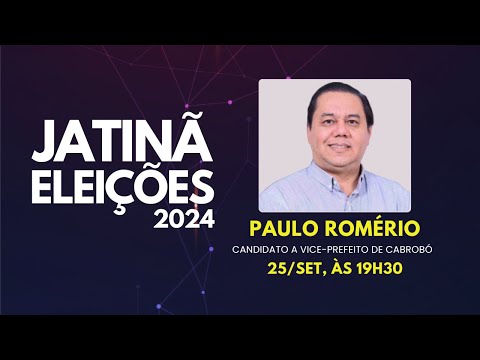 Entrevista com Dr Paulo Romério  - Psol - Cand. a vice-prefeito de Cabrobó