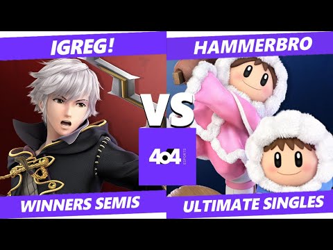 4o4 Smash Night 101 - AP| iGreg! (Robin) vs DBQ| Hammerbro (Ice Climbers) - Winners Semi-Final