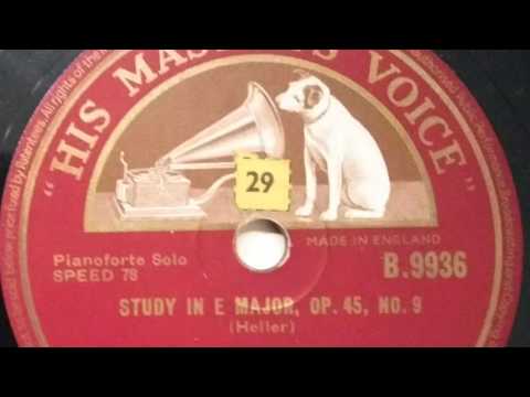 Gerald Moore plays Heller Étude in E Major Op.45 No.9