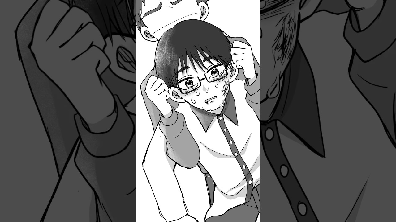 『いじめから救ってくれたのは名前も知らない君でした＿。』#創作 #イラスト #イラスト動画 #漫画 #前前前世 #illustration