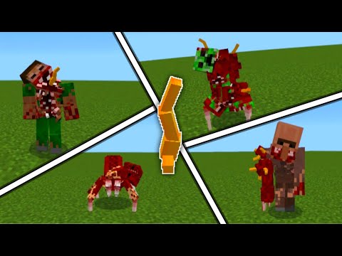 "Infect All Mobs with Small Worm!?" - Minecraft Addons Review