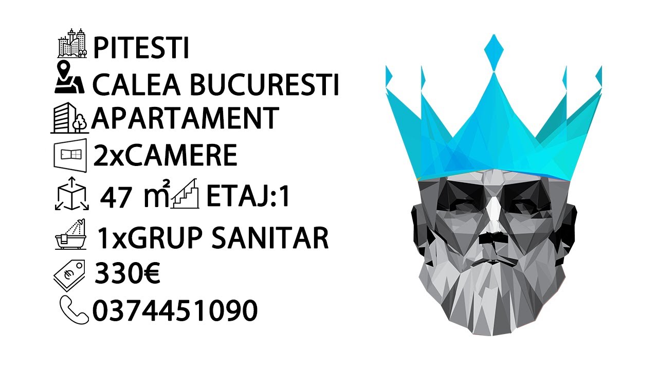 Tur video Apartament 2camere|Central|Complet utilat