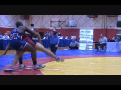 Tyrell Fortune pin Kazen Ikehara - Bout 2 of FILA Jr Word Team Trials Greco finals at 96 kg