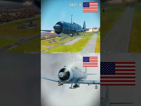 U.S.A SB2C-1C Helldiver vs U.S.A SB2U-2 Vindicator Shooting Comparison #warthunder