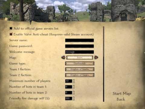 Mount&Blade Warband How Host Your Server