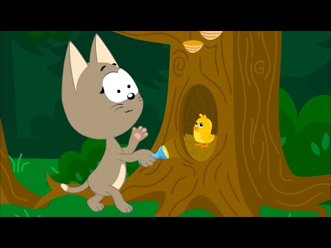 Who Is Hiding In The Dark -  Meow Meow Kitty  -  song for kids