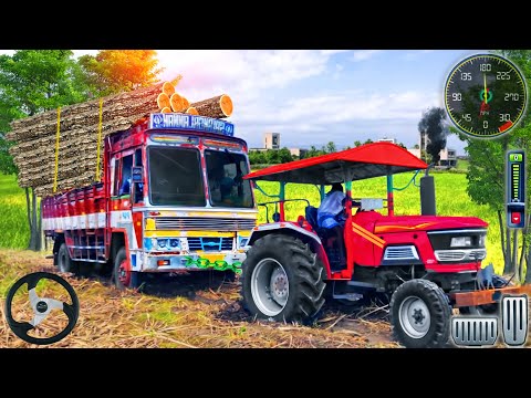 Cargo Tractor Pulling Simulator - Offroad Chained Real Truck Towing Rescue - Android GamePlay #3